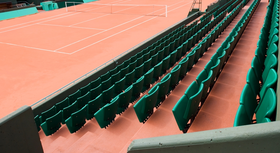 Gradas del estadio Roland Garros