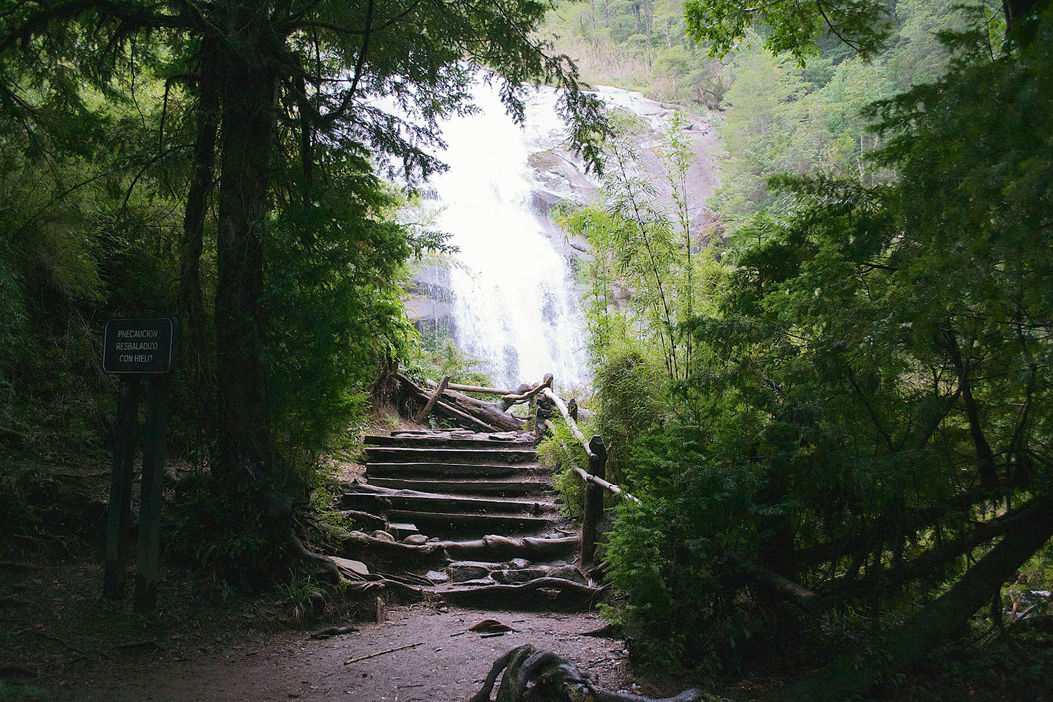 Cascada en Huequehue