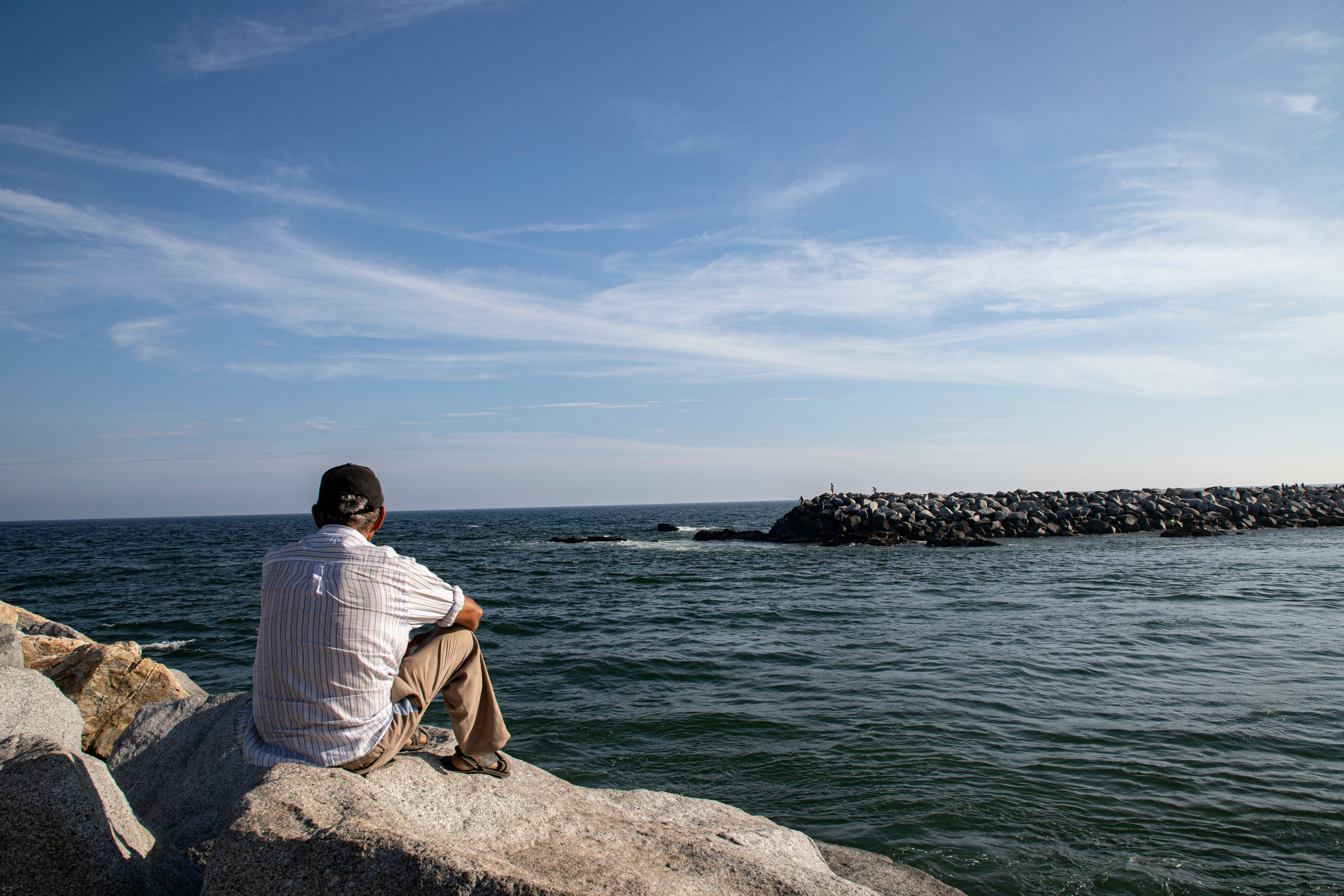 Persona en parque Lagunas del Chacahua