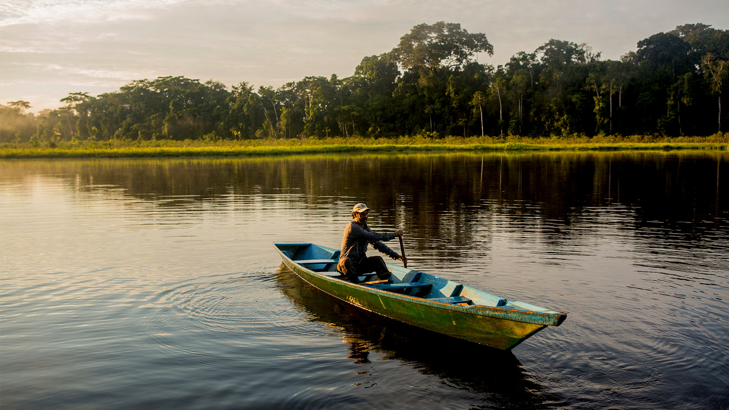 Bote en el Amazonas