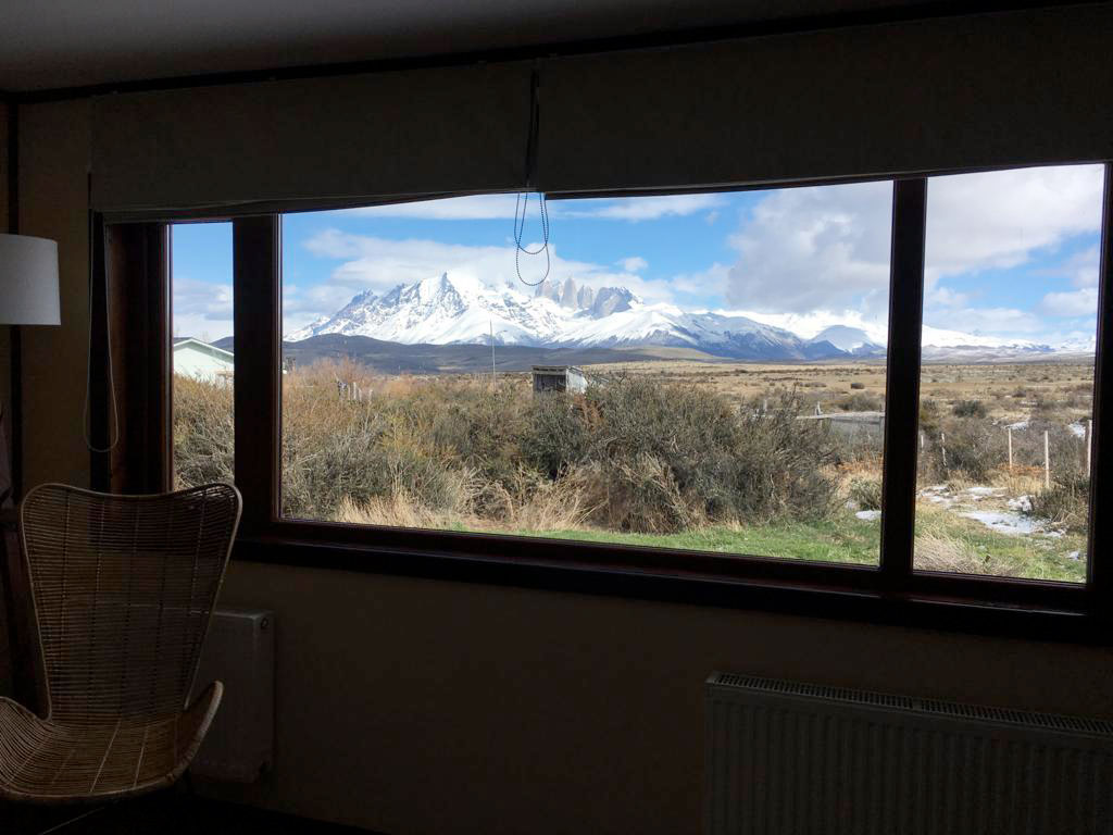 Vista Macizo Paine desde lodge