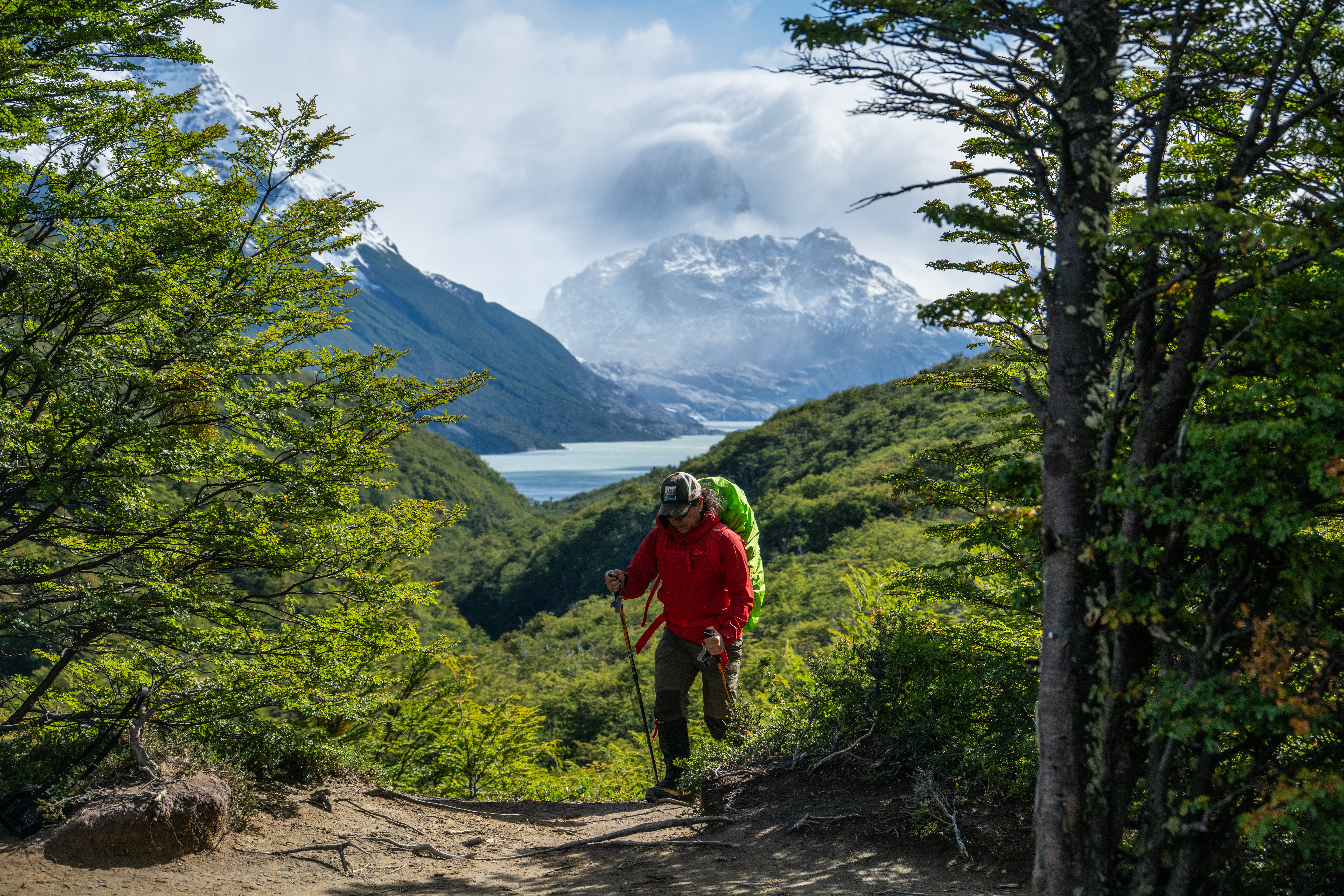 Persona en sendero Paisaje Dickson