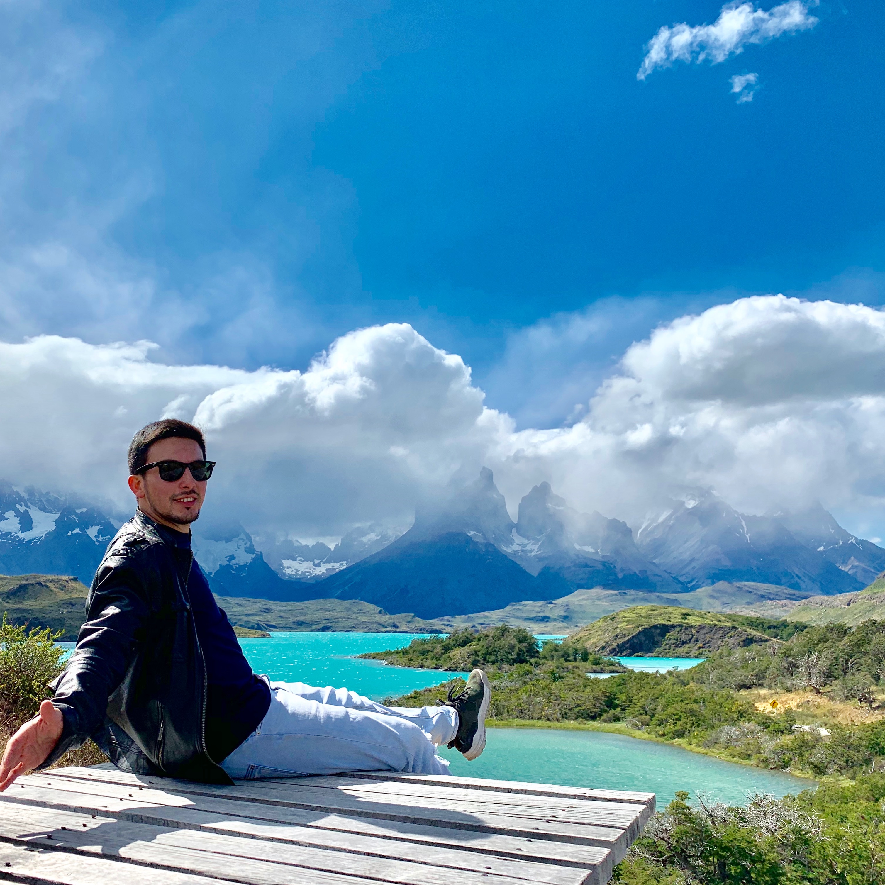 Vista panorámica en Torres del Paine