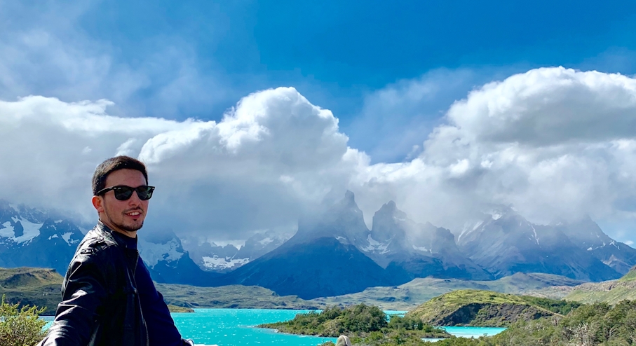 Vista panorámica en Torres del Paine
