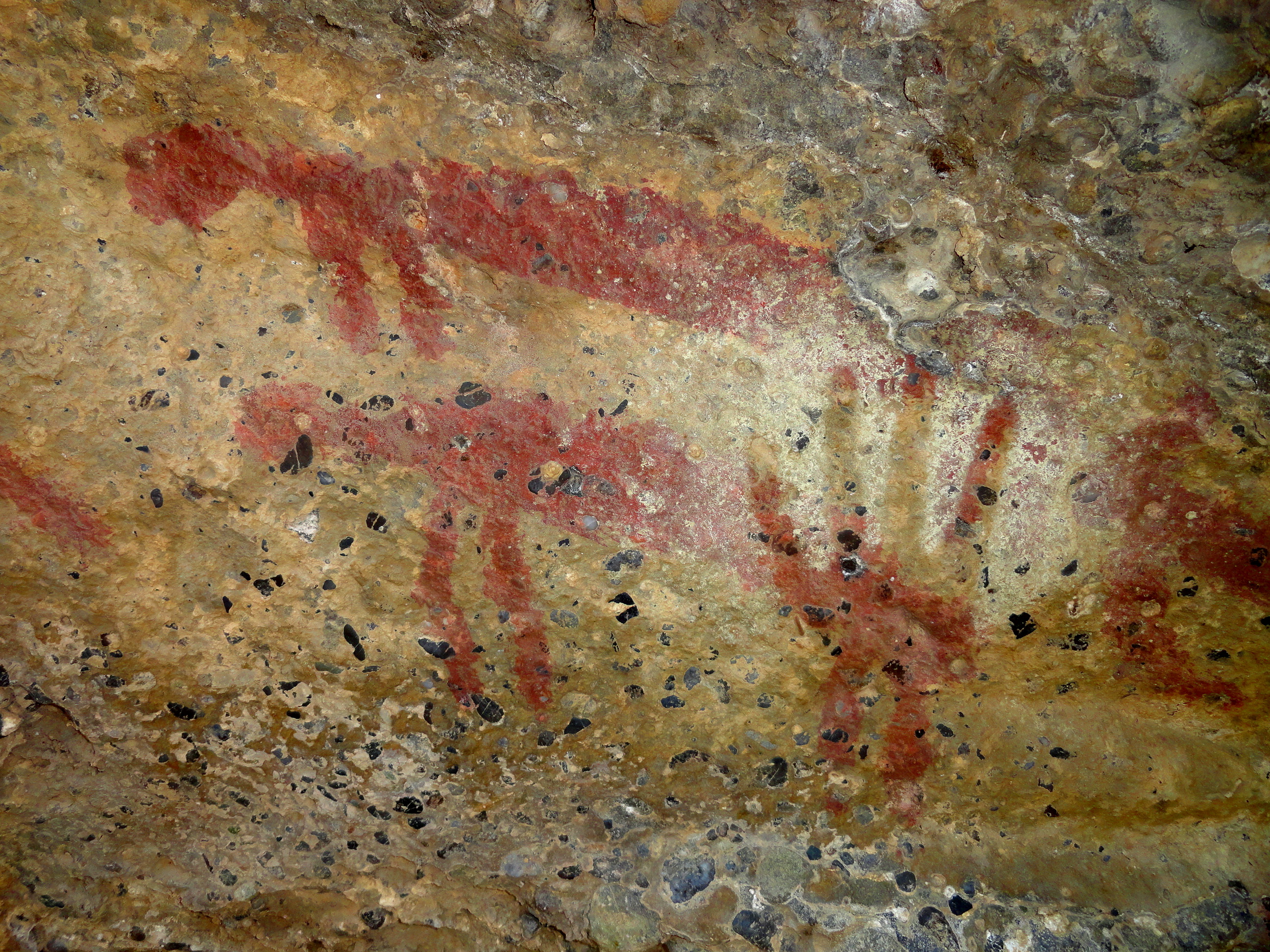 Pintura rupestre en Patagonia