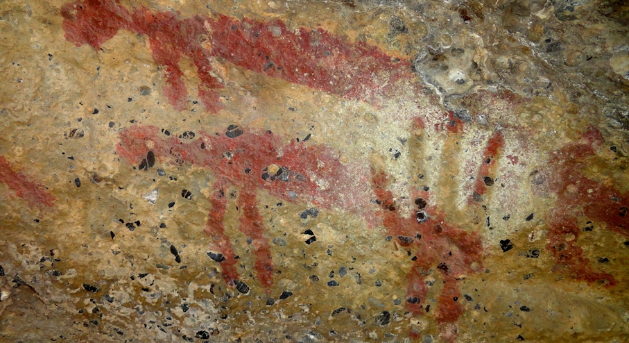Pintura rupestre en Patagonia