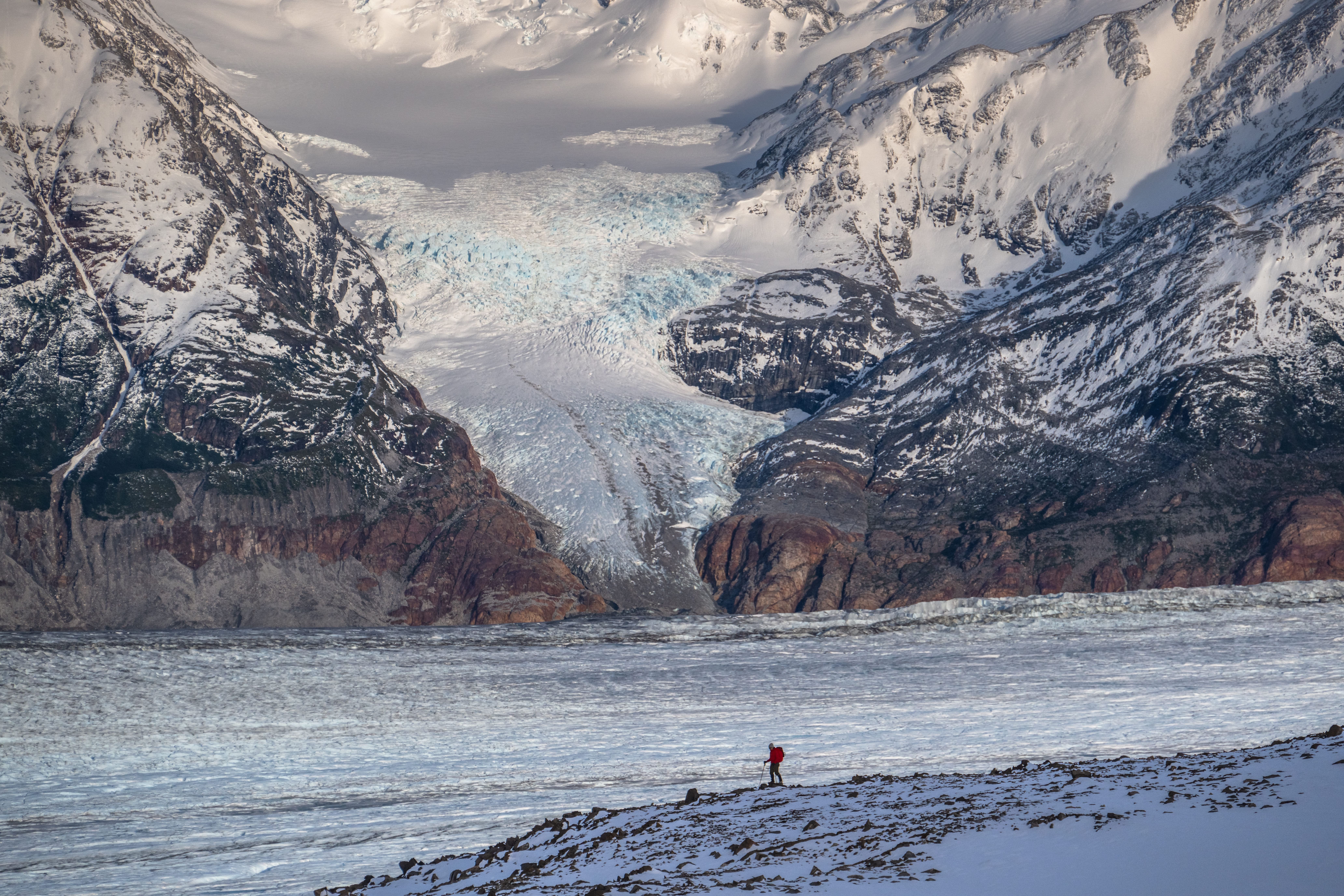 Foto panorámica del Paso John Garner en Torres del Paine dentro del Circuito O