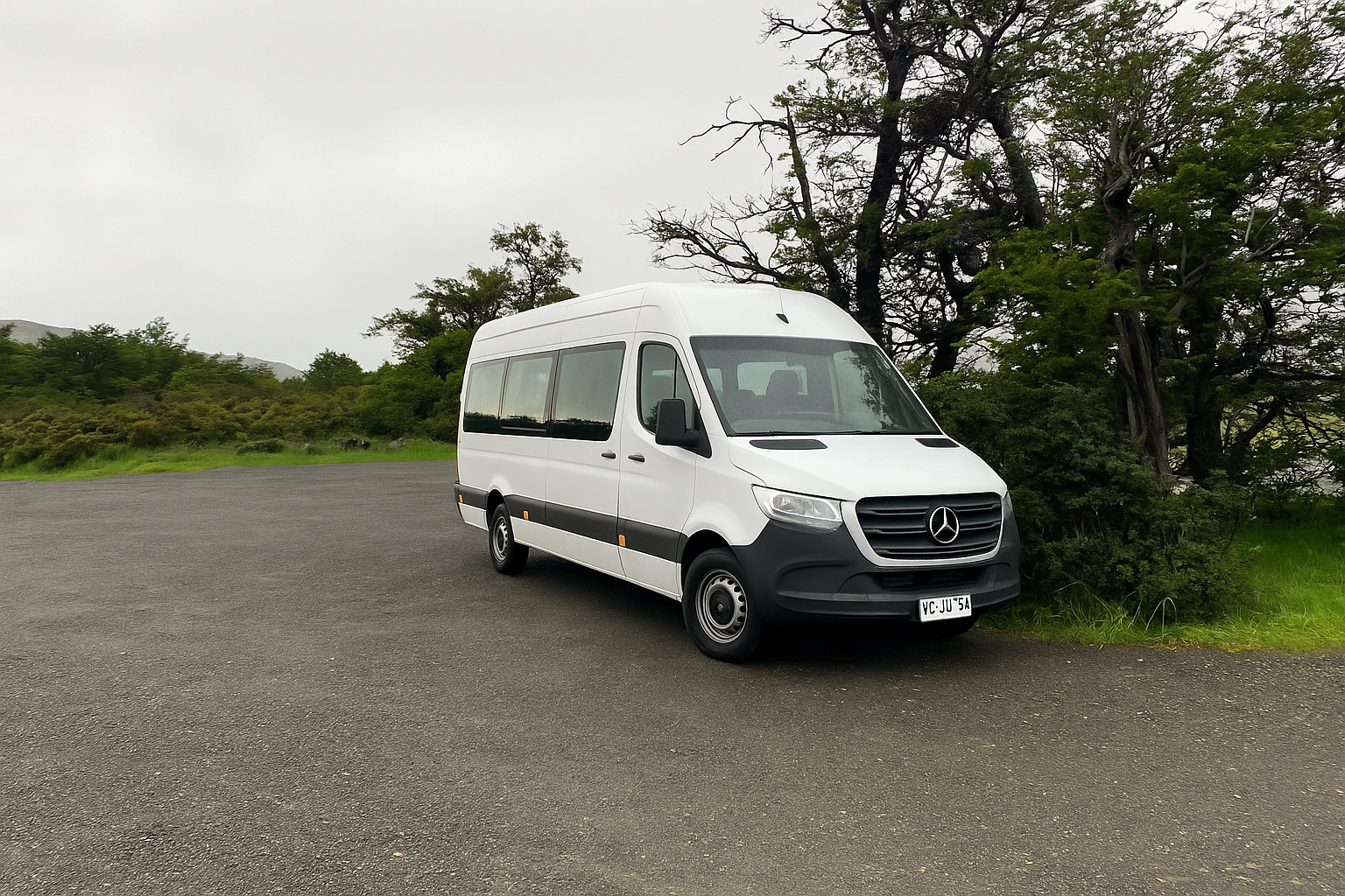 Van para traslado Hotel Lago Grey