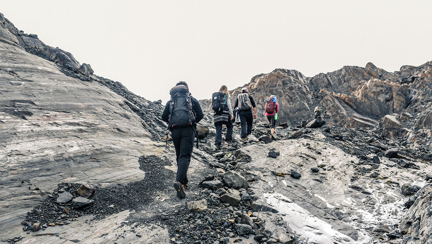 Trekking en isla Nunatak