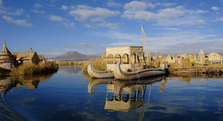 Isla de Uros en puno Perú