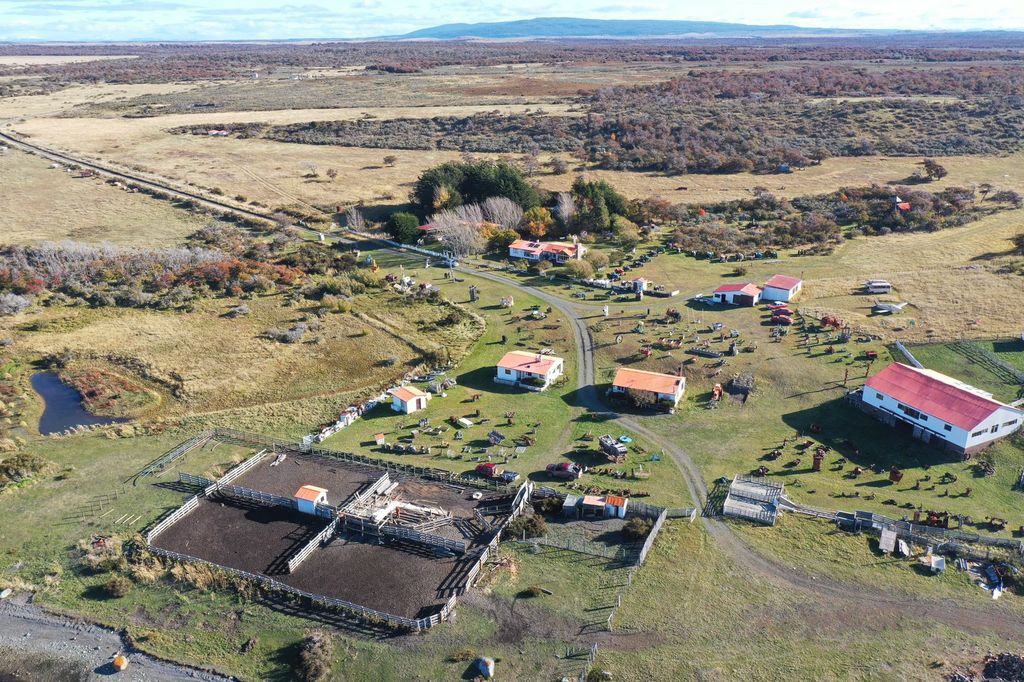 Vista aérea de la Estancia Fitz Roy