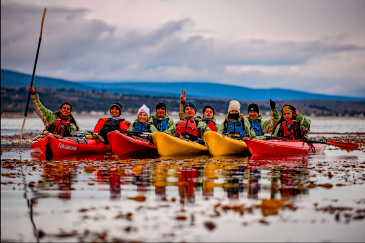 Grupo en kayak