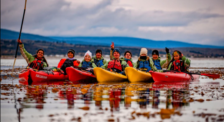 Grupo en kayak