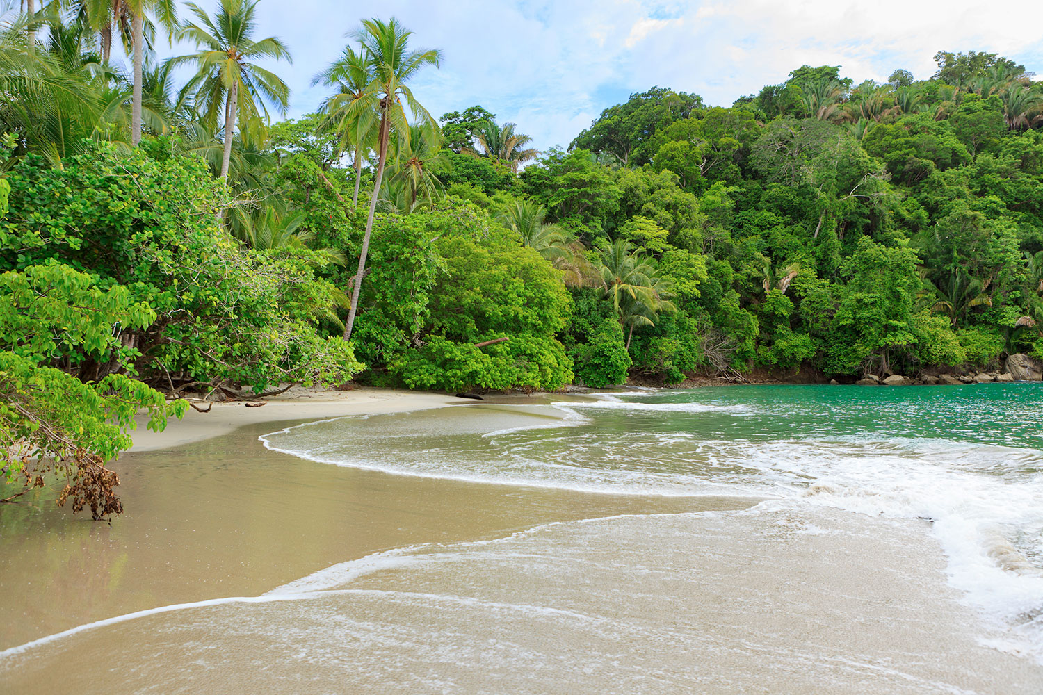 Playa en parque nacional Manuel Antonio