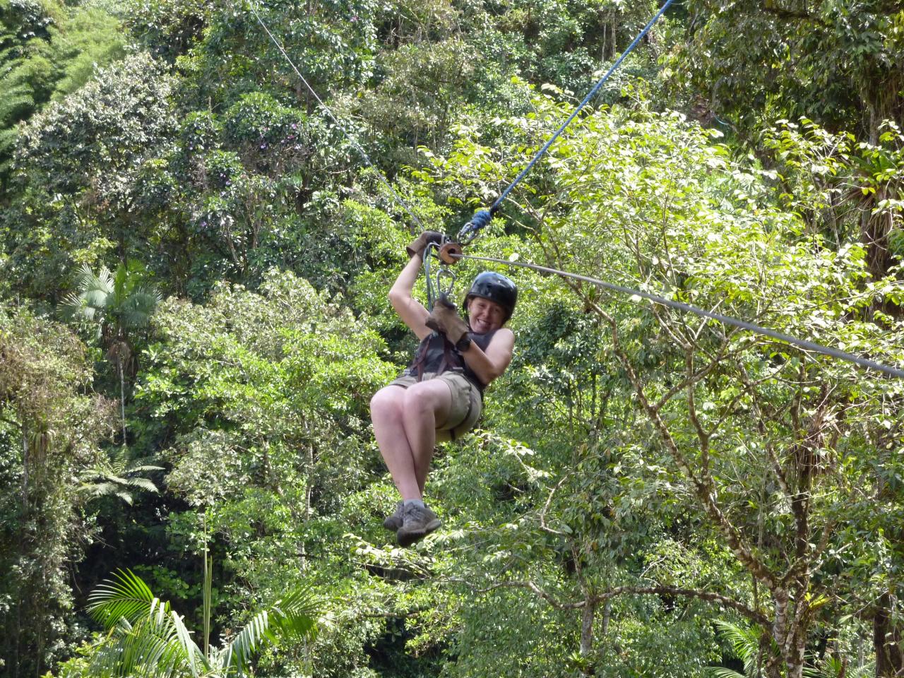Zipline en la Región de Mindo