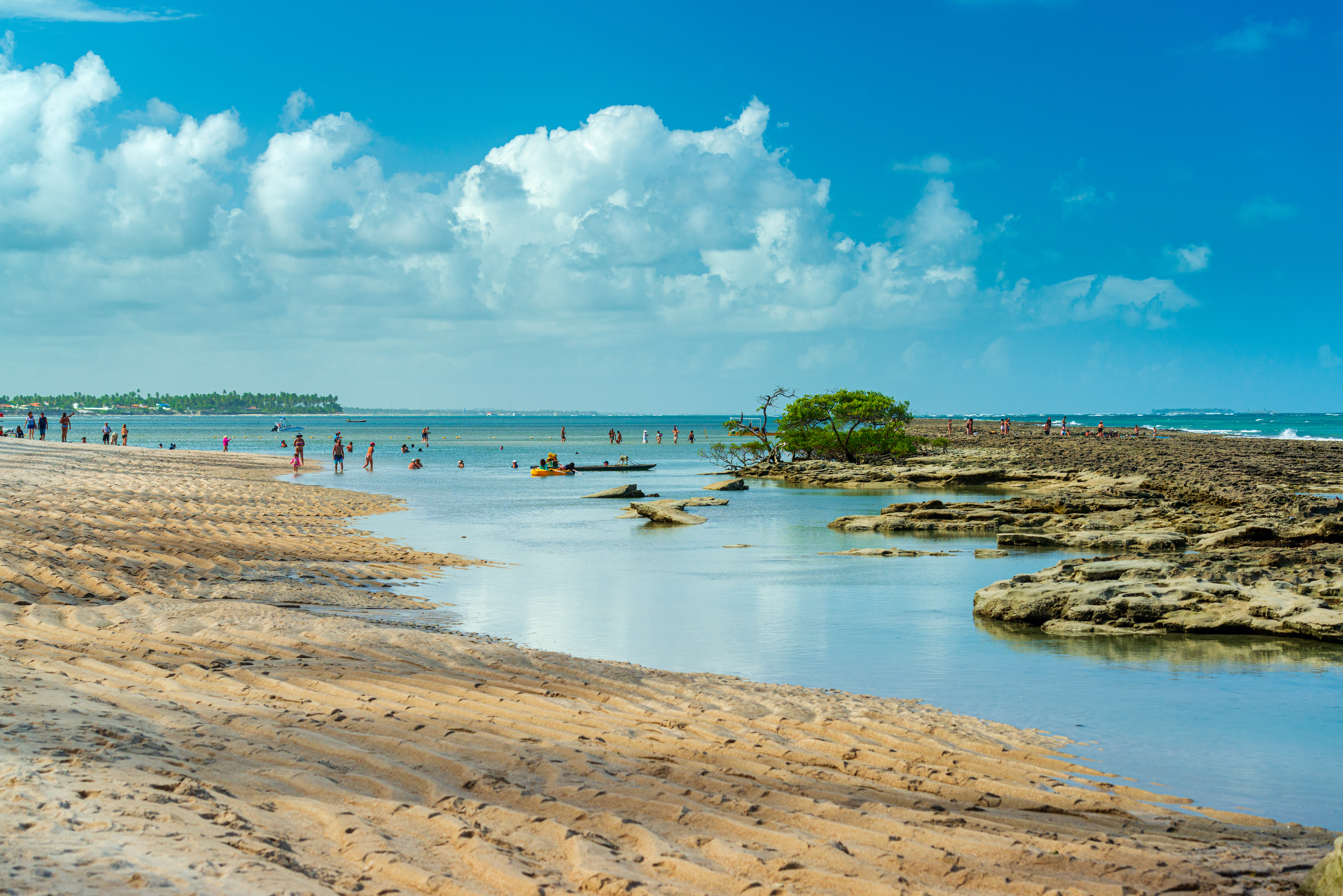 Gente en Playa de los Carneiros