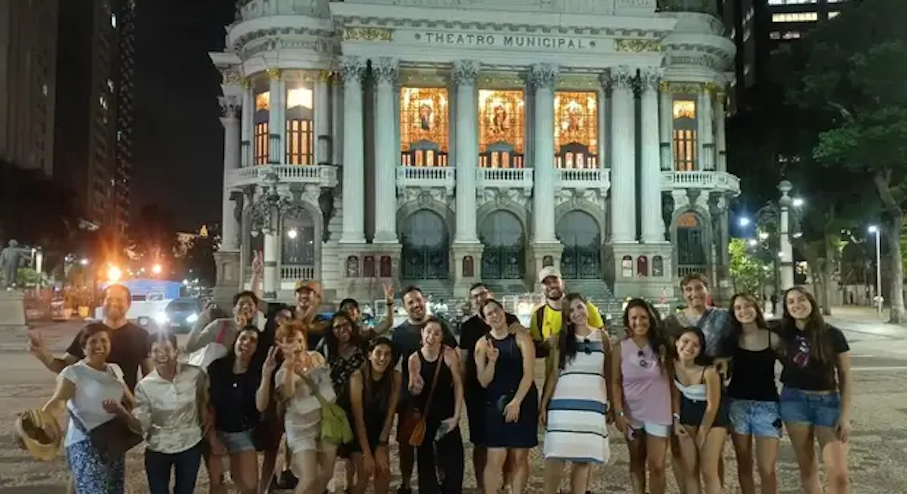 Teatro Municipal Turistas en Teatro Municipal de Río de Janeiro