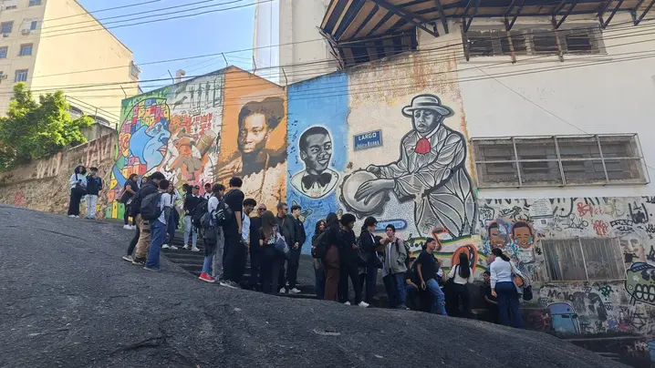 Turistas en la Pequeña África