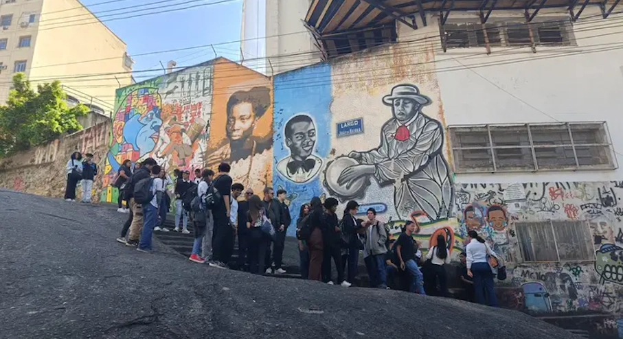 Pequeña África Turistas en la Pequeña África