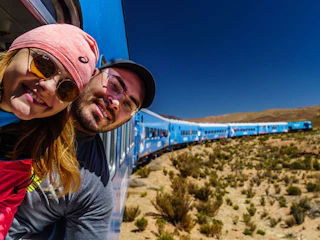 Imagen Tren a las Nubes en Salta Pareja en Tren a las Nubes