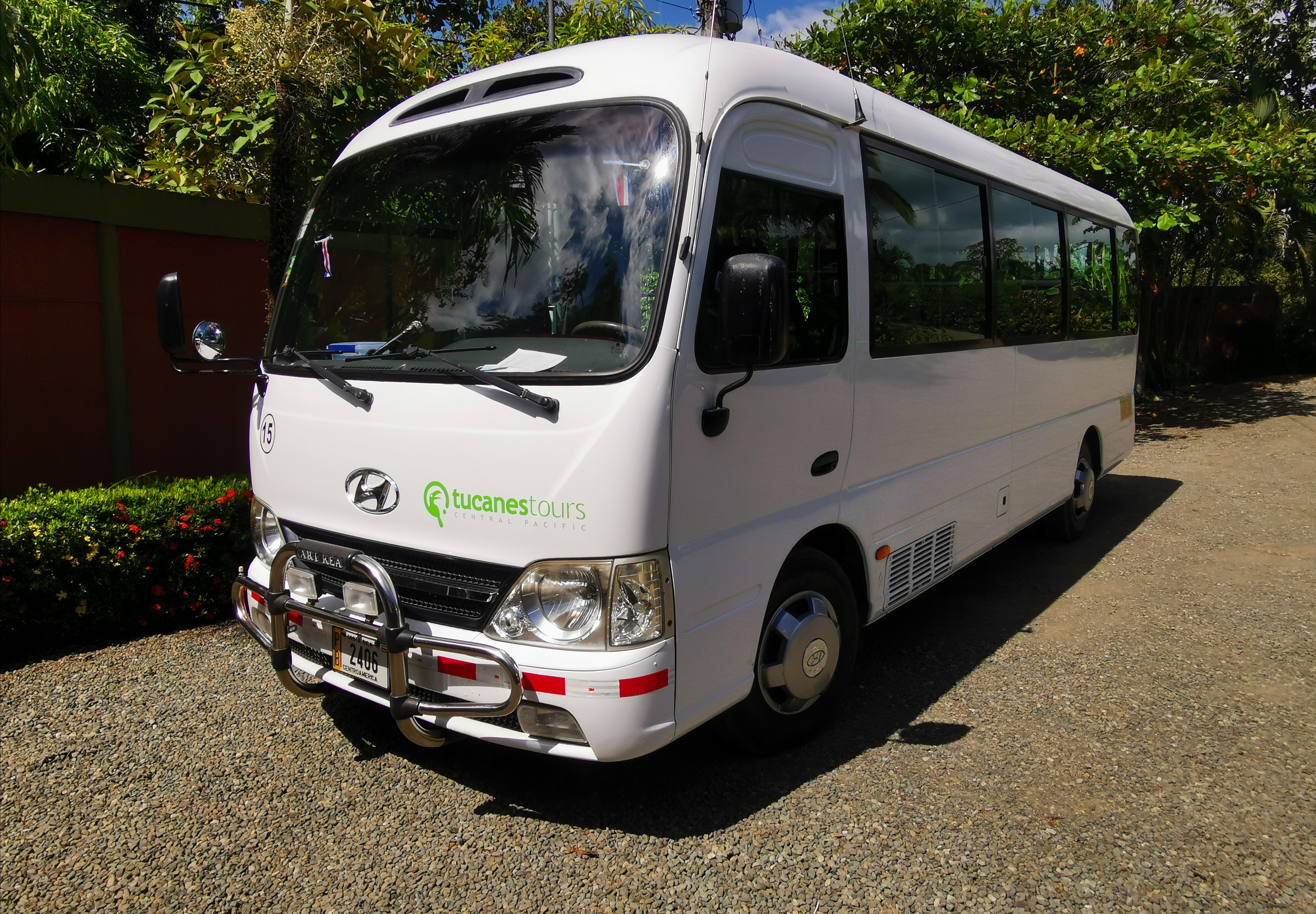 Vehículo de transporte a Guanacaste
