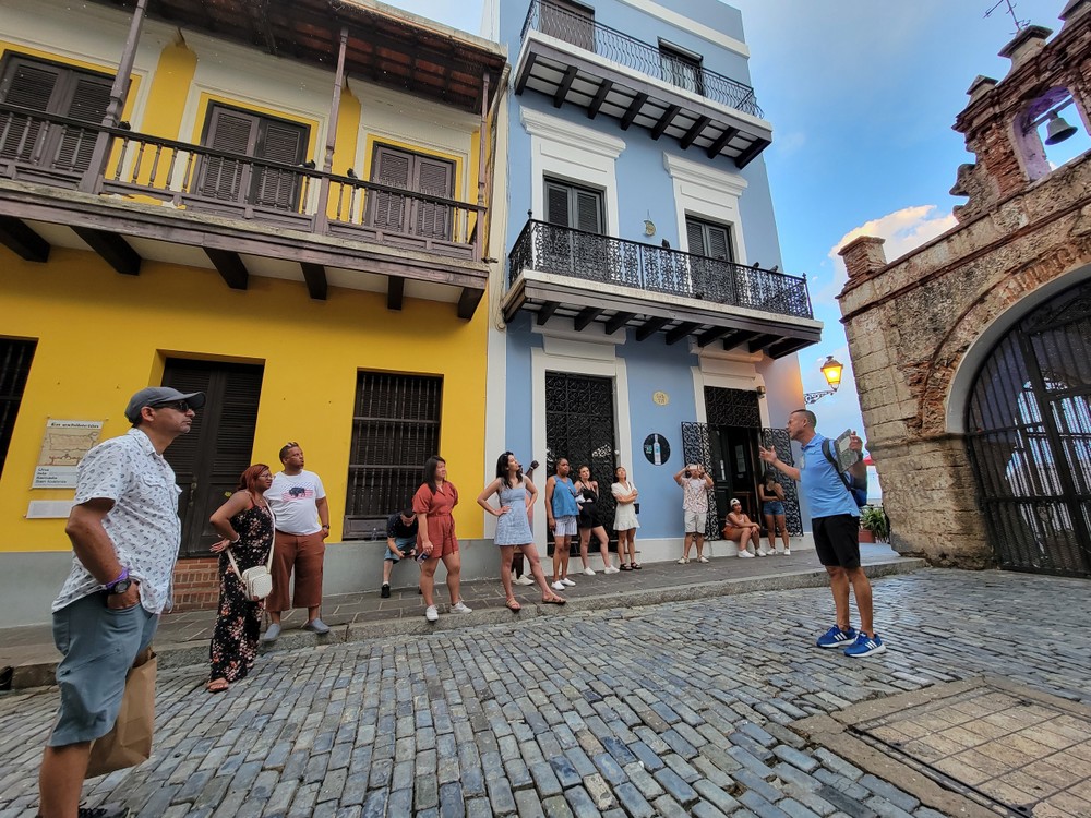 Turistas en Viejo San Juan