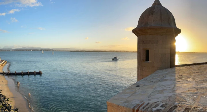 Imagen del atardecer en San Juan