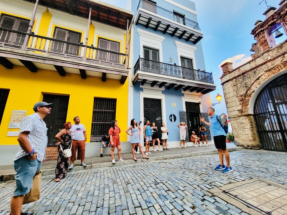 Turistas en Viejo San Juan