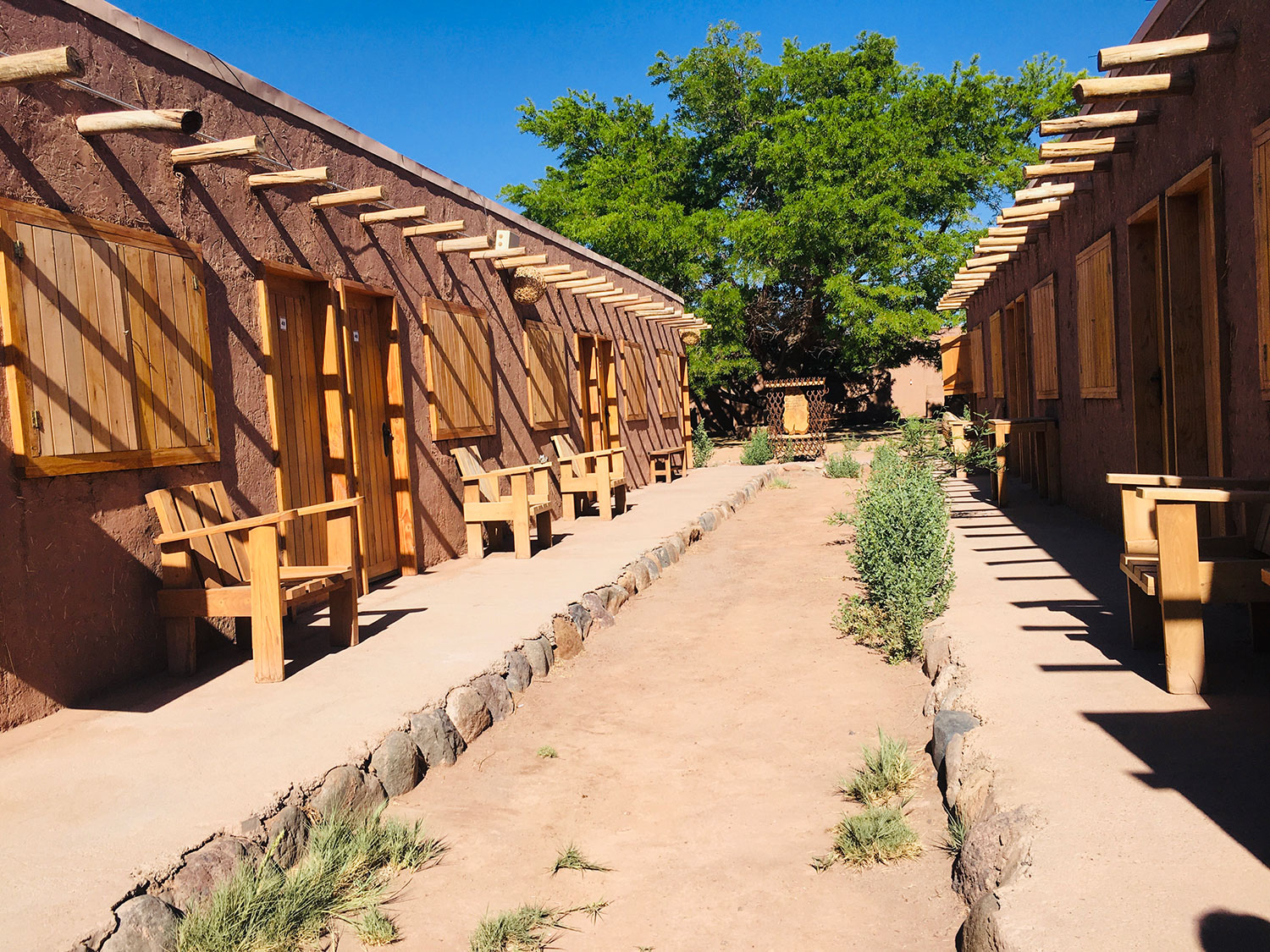 Entrada a habitaciones hotel