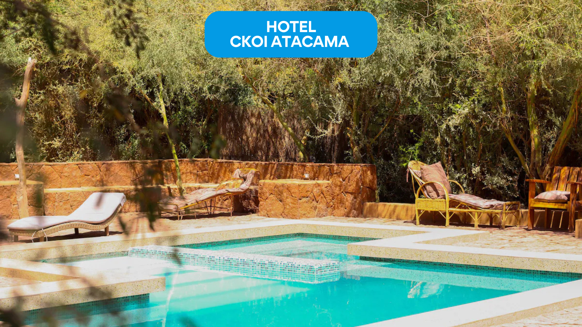 Piscina en hotel Ckoi Atacama