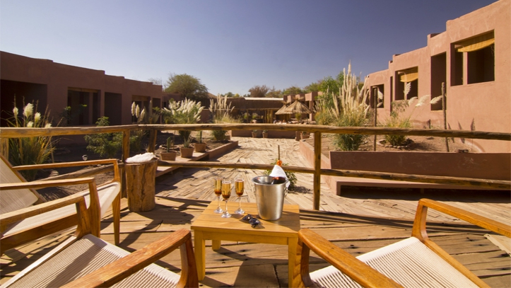 Terraza Hotel Noi Casa Atacama