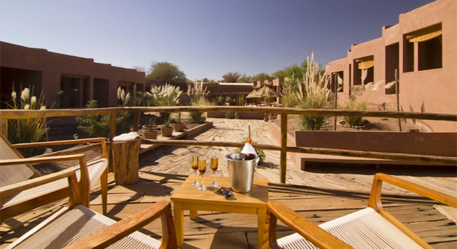 Programa Todo Incluido Hotel Noi Casa Atacama (3 días y 2 noches) en San Pedro de Atacama Terraza Hotel Noi Casa Atacama