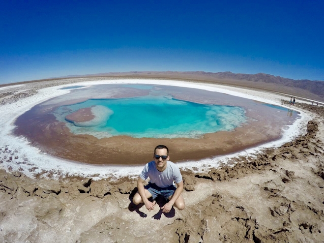 Turista en Lagunas de Baltinache