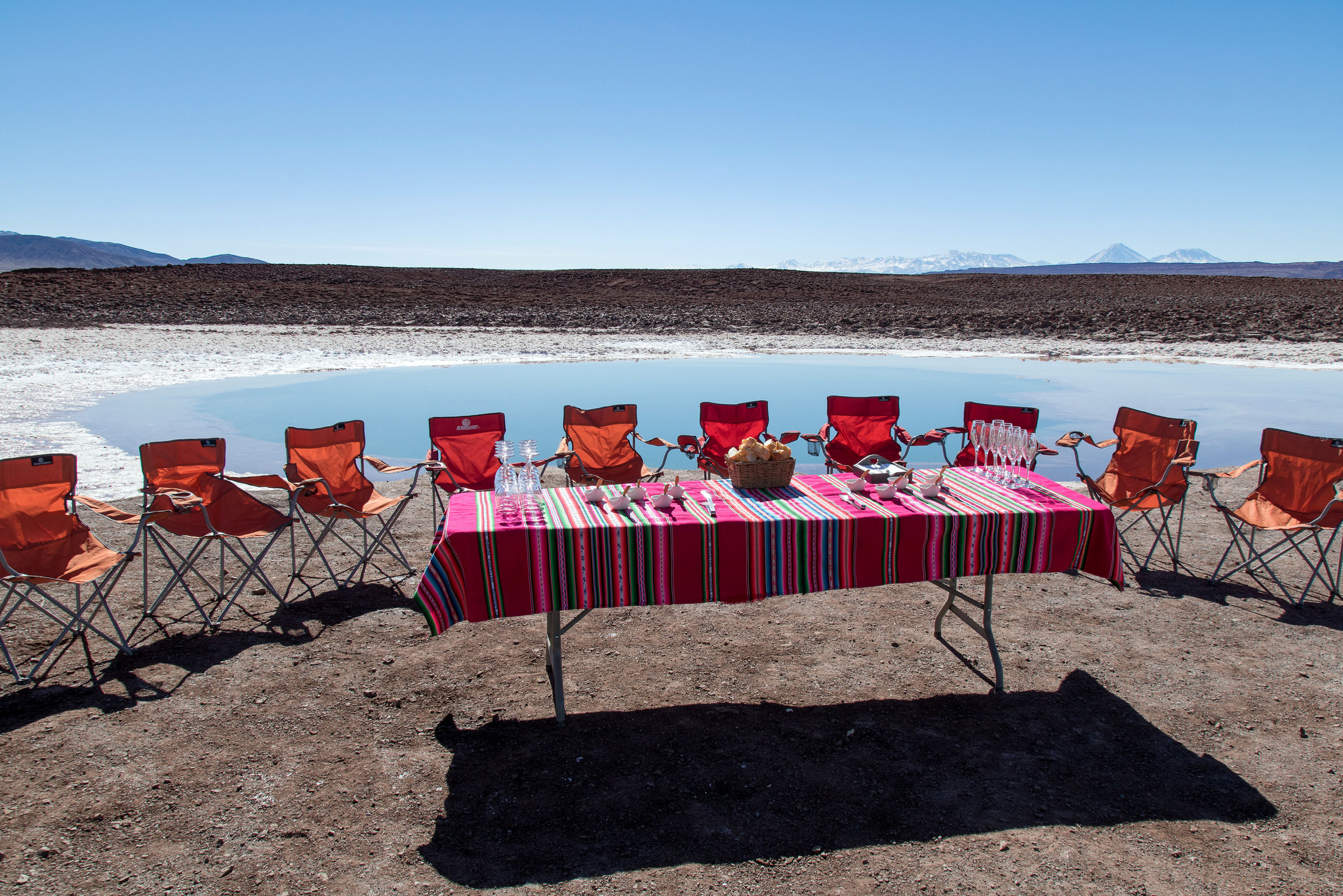Almuerzo en desierto de Atacama