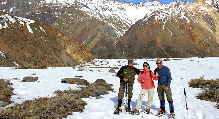 Caminata Nieve Cajón del Maipo