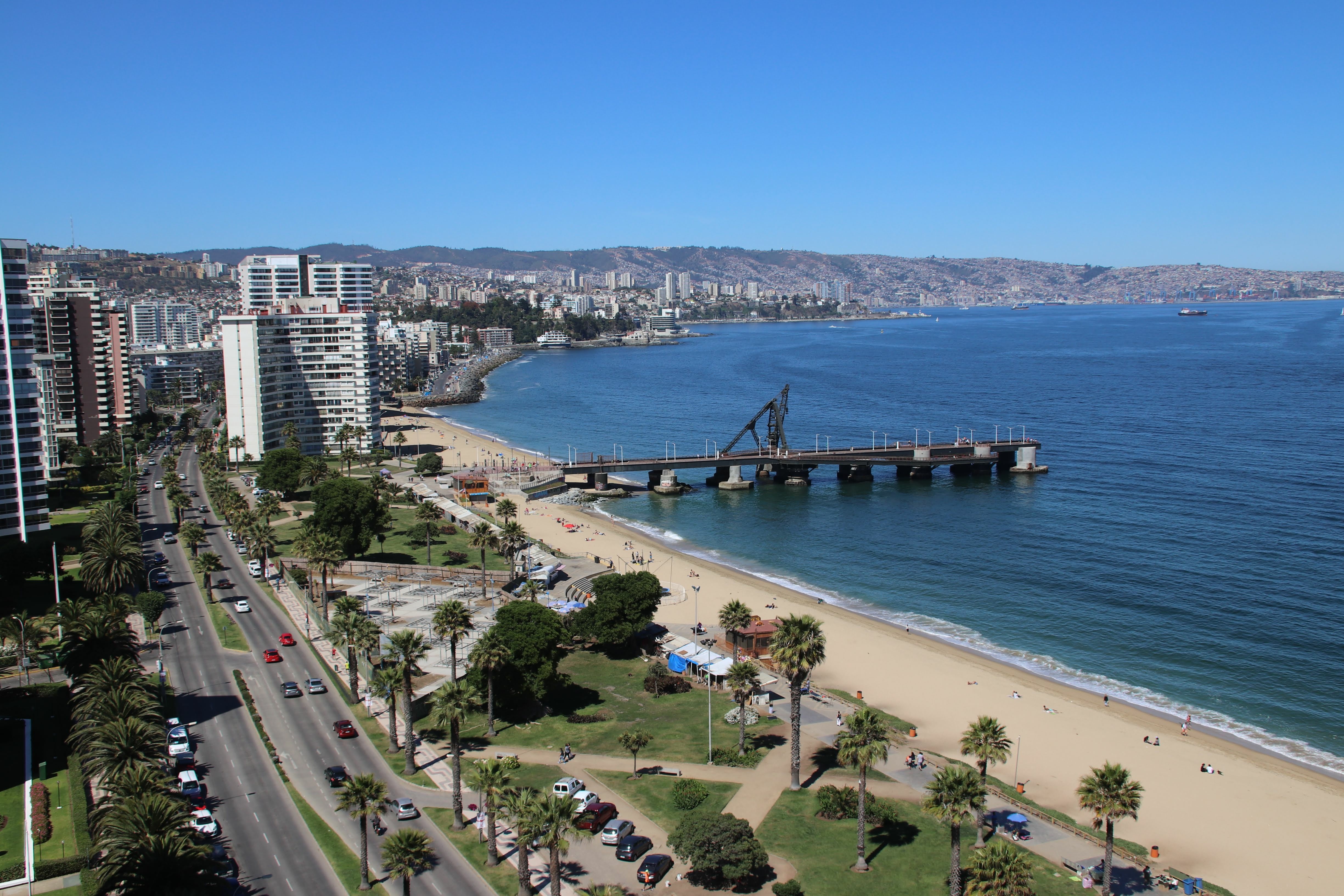 Avenida en Viña del Mar