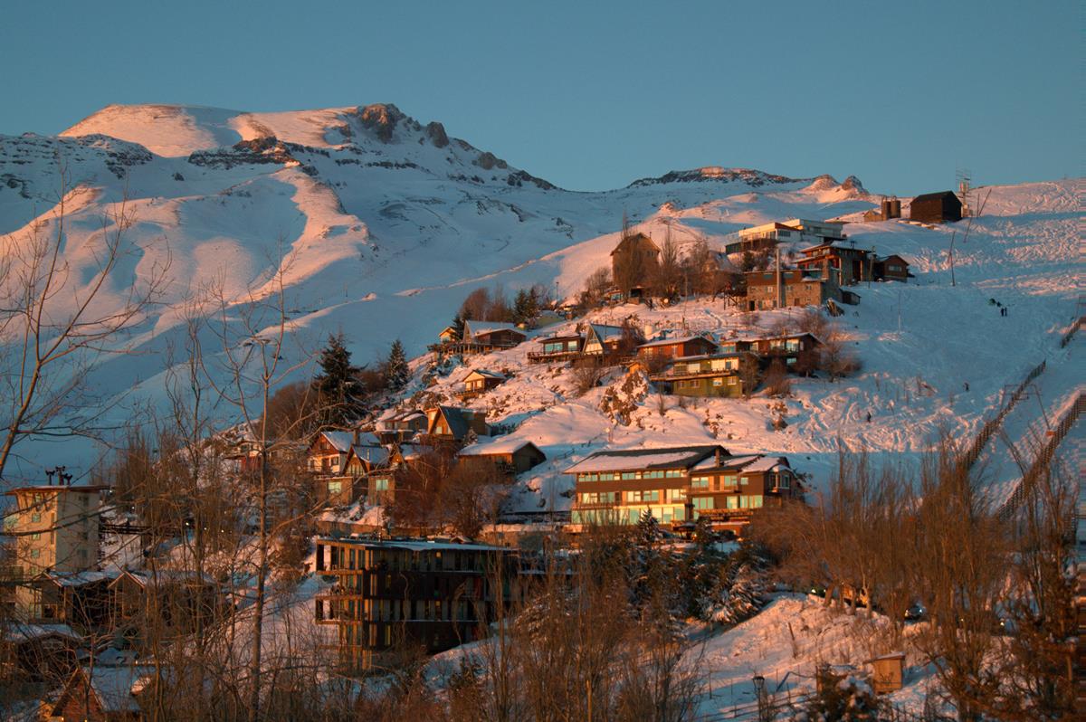Valle Nevado atardecer