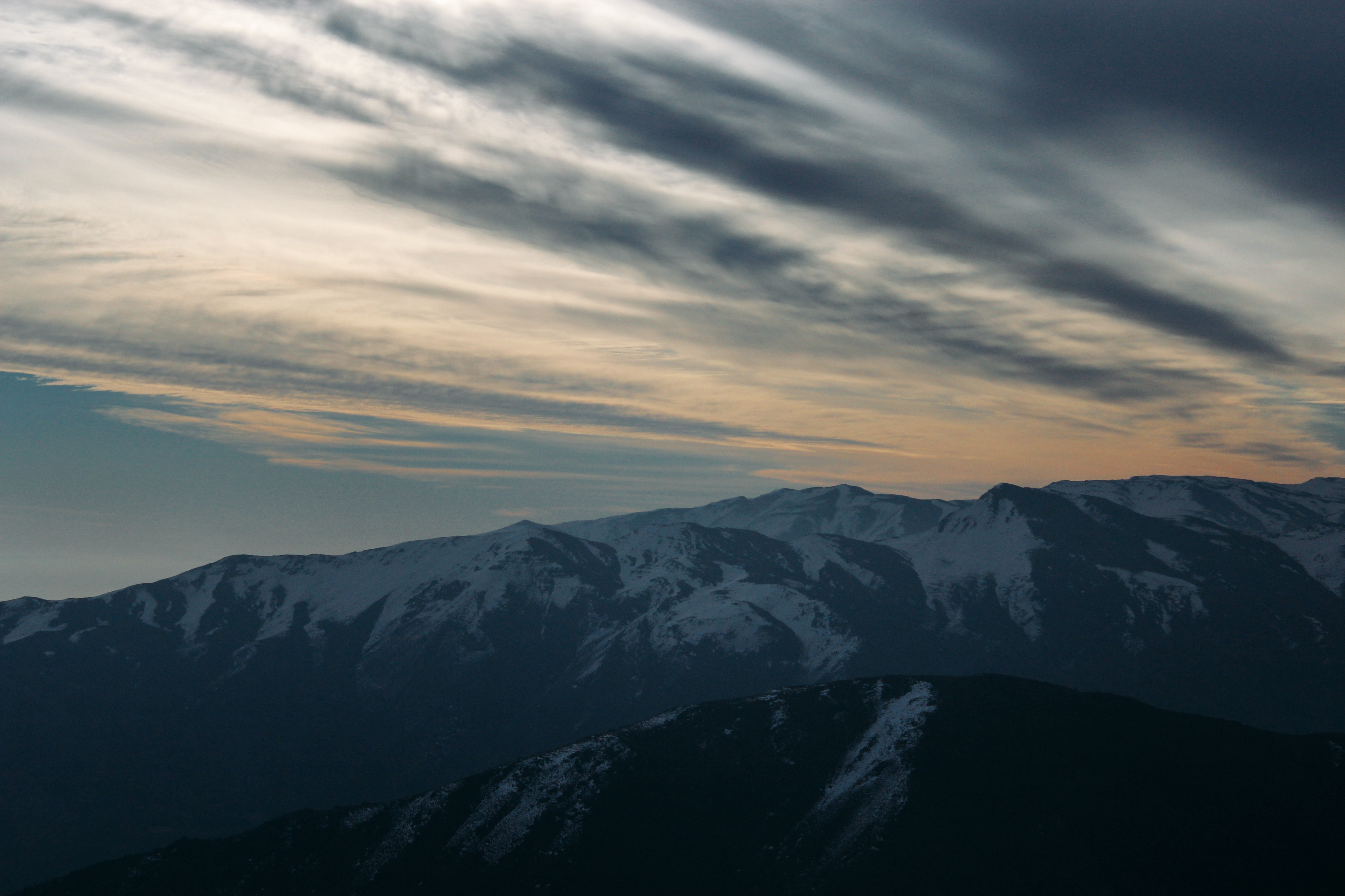 Cielo en la Cordillera de los Andes