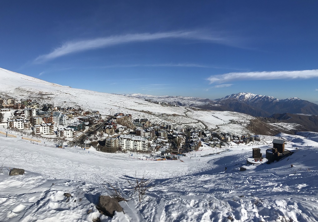 Niños en clases de Esqui en La Parva