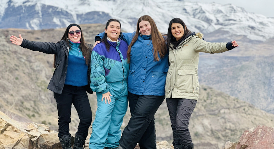 Farellones Turistas de Nomades en Farellones