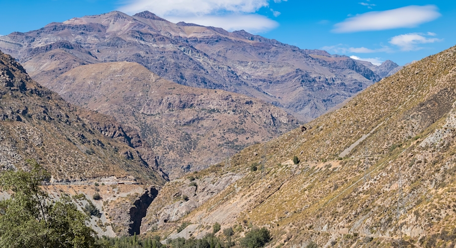 Paisaje de la Cordillera de los Andes
