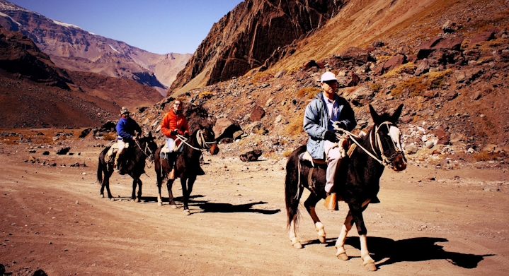 Horseback Riding El Morado Glacier and Hot Springs