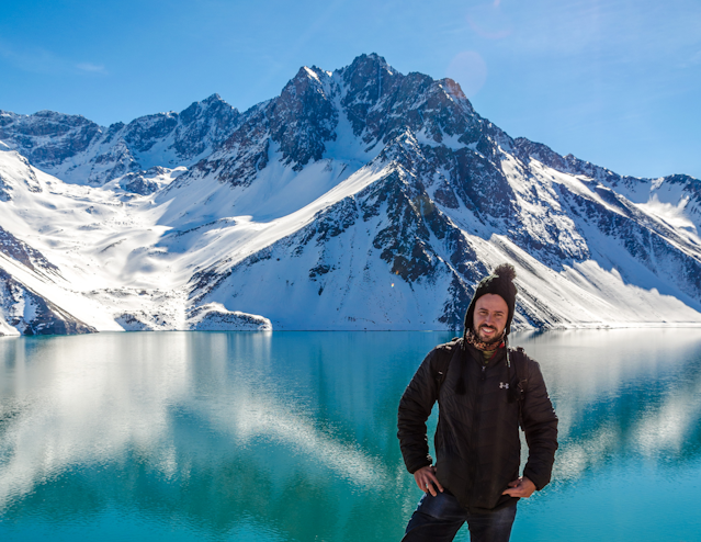 Persona en Embalse El Yeso