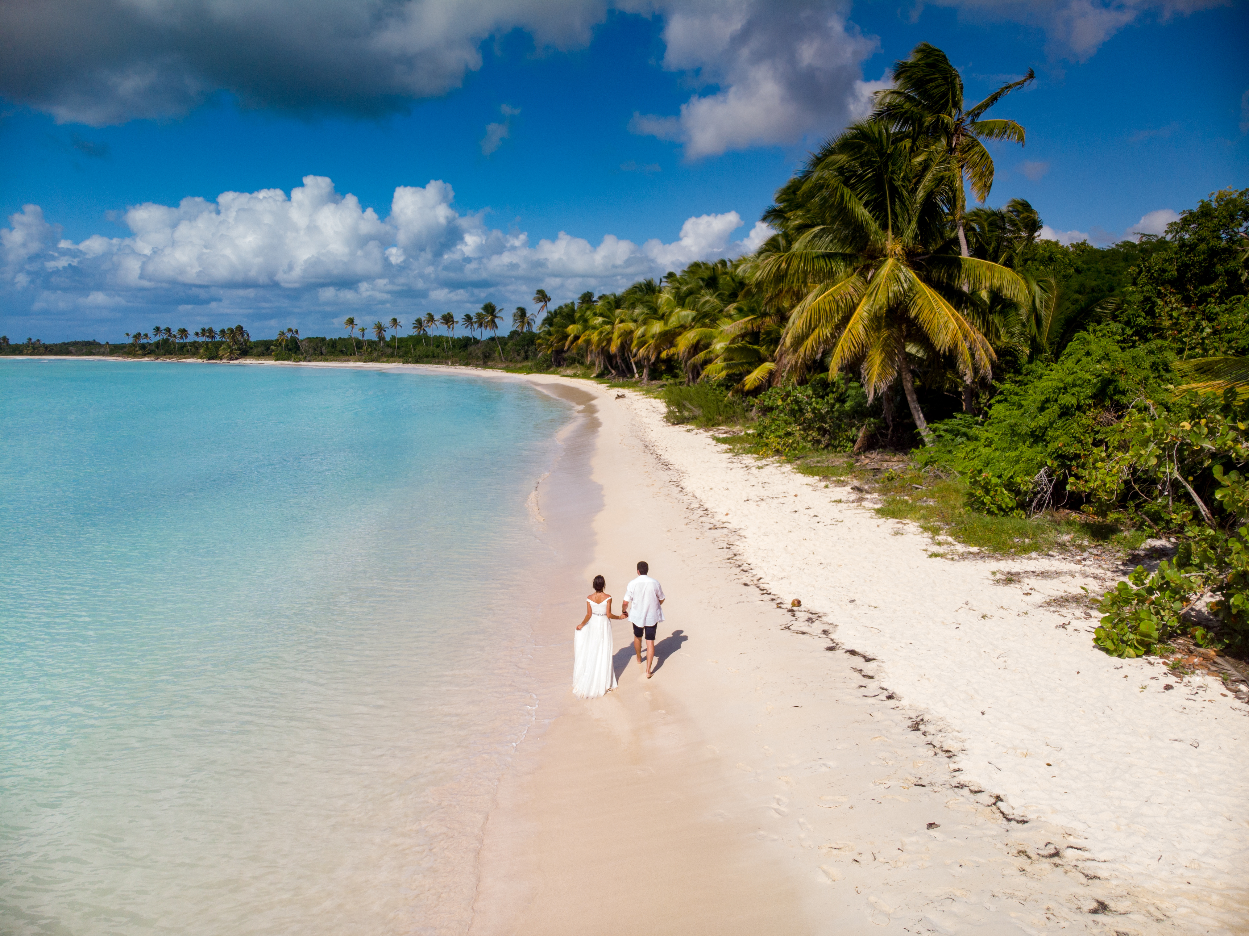 Pareja en Isla Saona