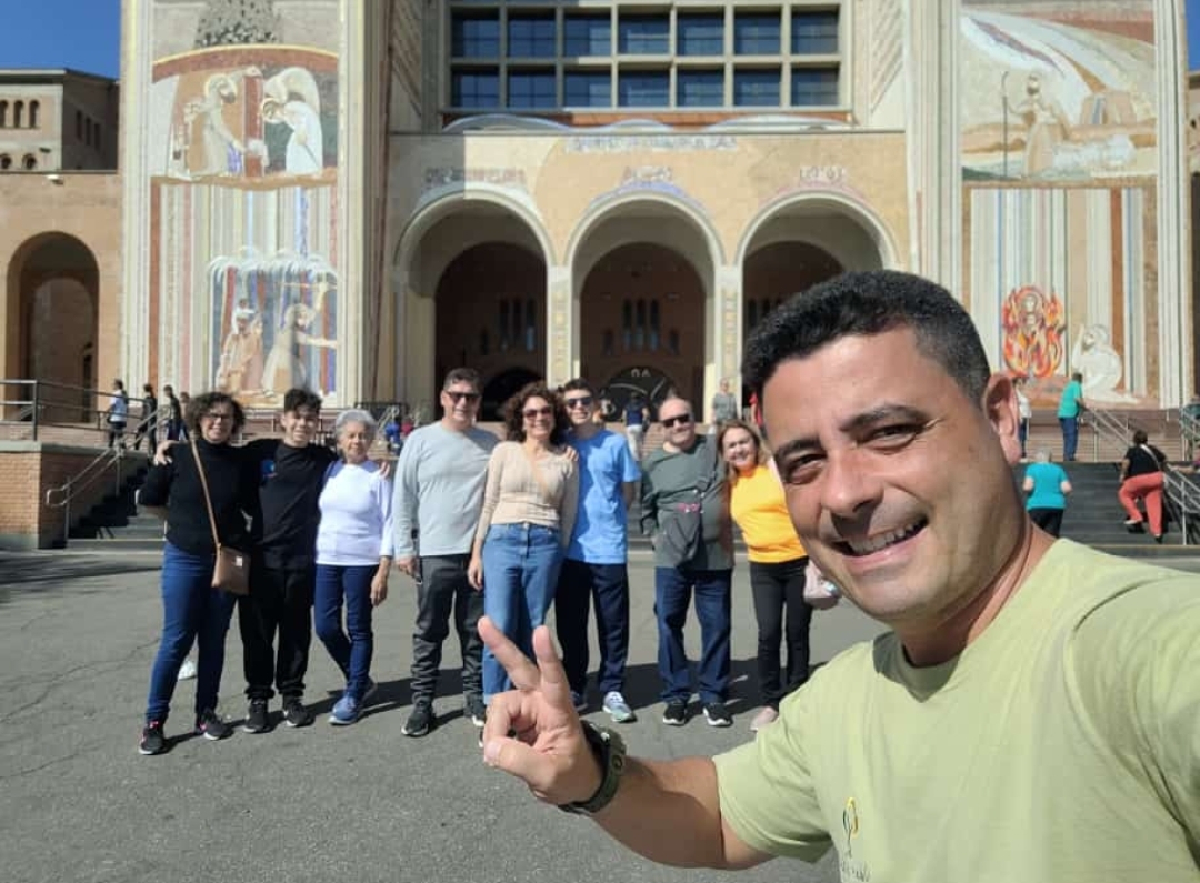 Turistas en el Santuario de Aparecida