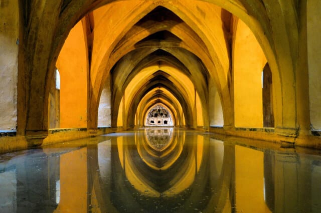 Pabellón dentro del palacio