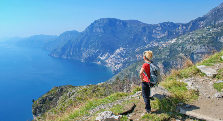 Persona en Camino de los Dioses