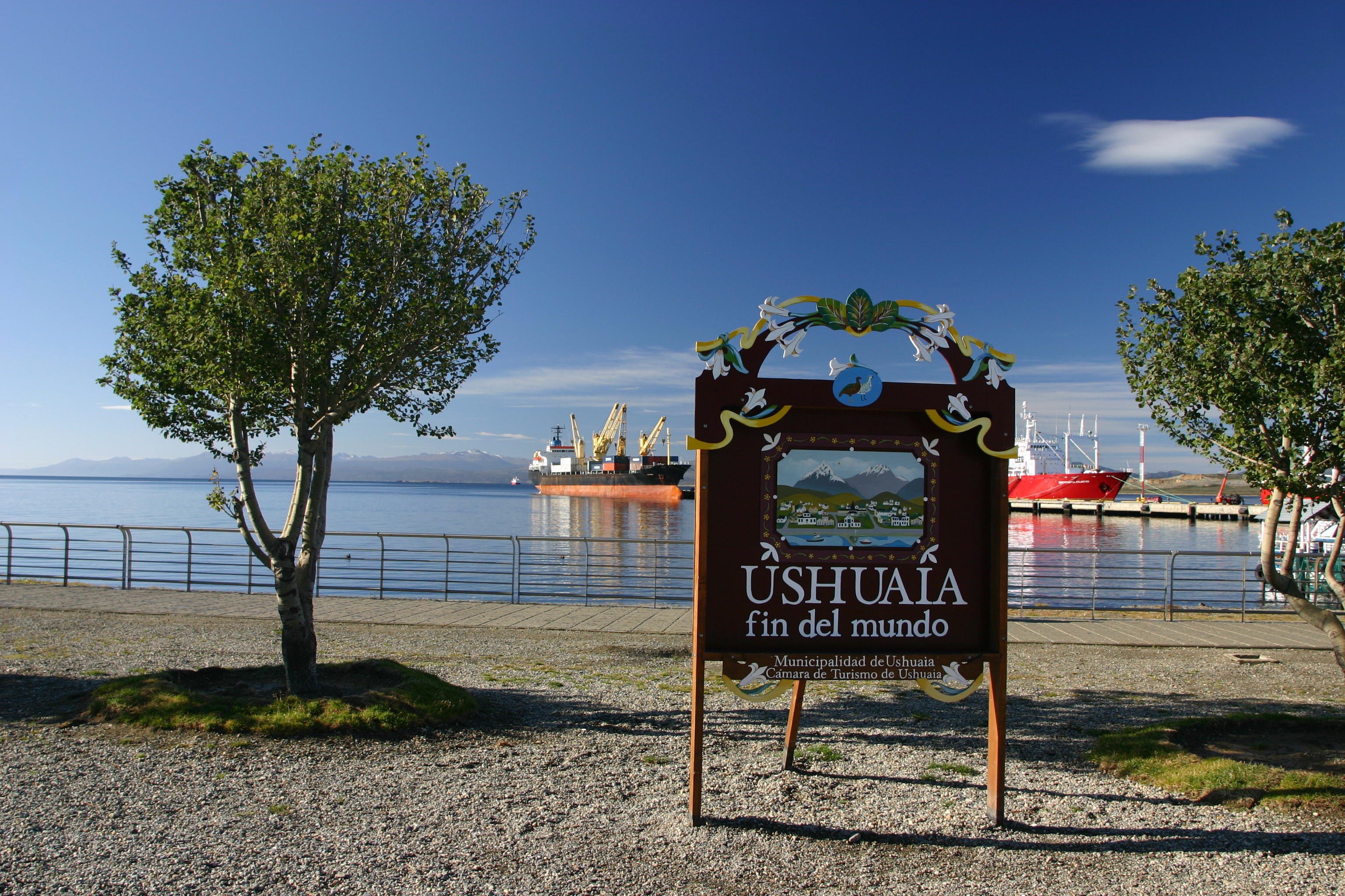 Letrero en Ushuaia