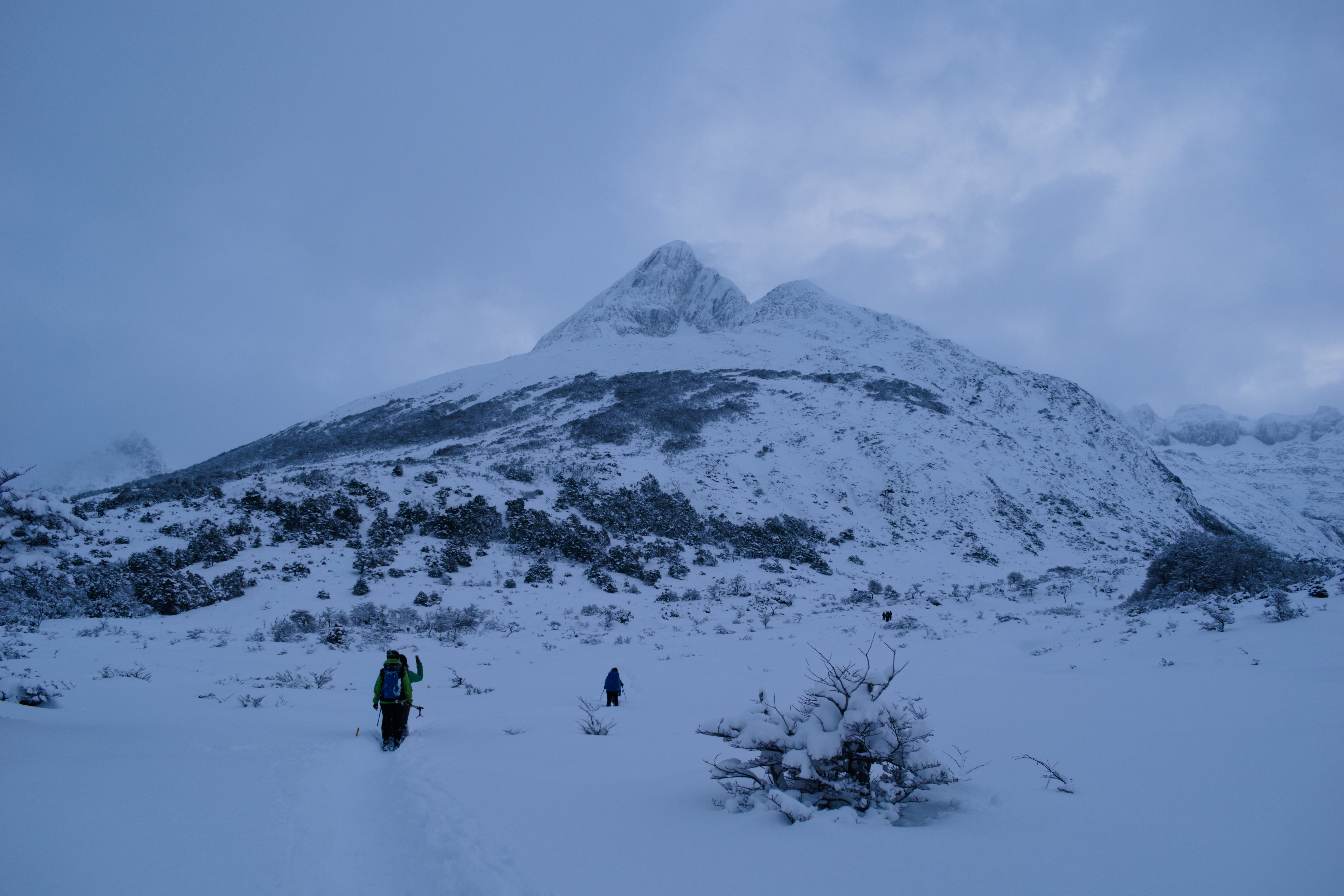 Trekking Laguna Esmeralda en invierno