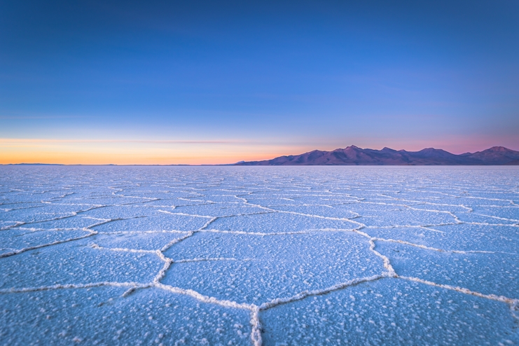 Amanecer en Salar de Uyuni